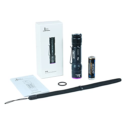 INNIGHTOOL E-H6 Lanterna UV 365 nm led luz negra profissional pequena AA ultravioleta luz negra para
