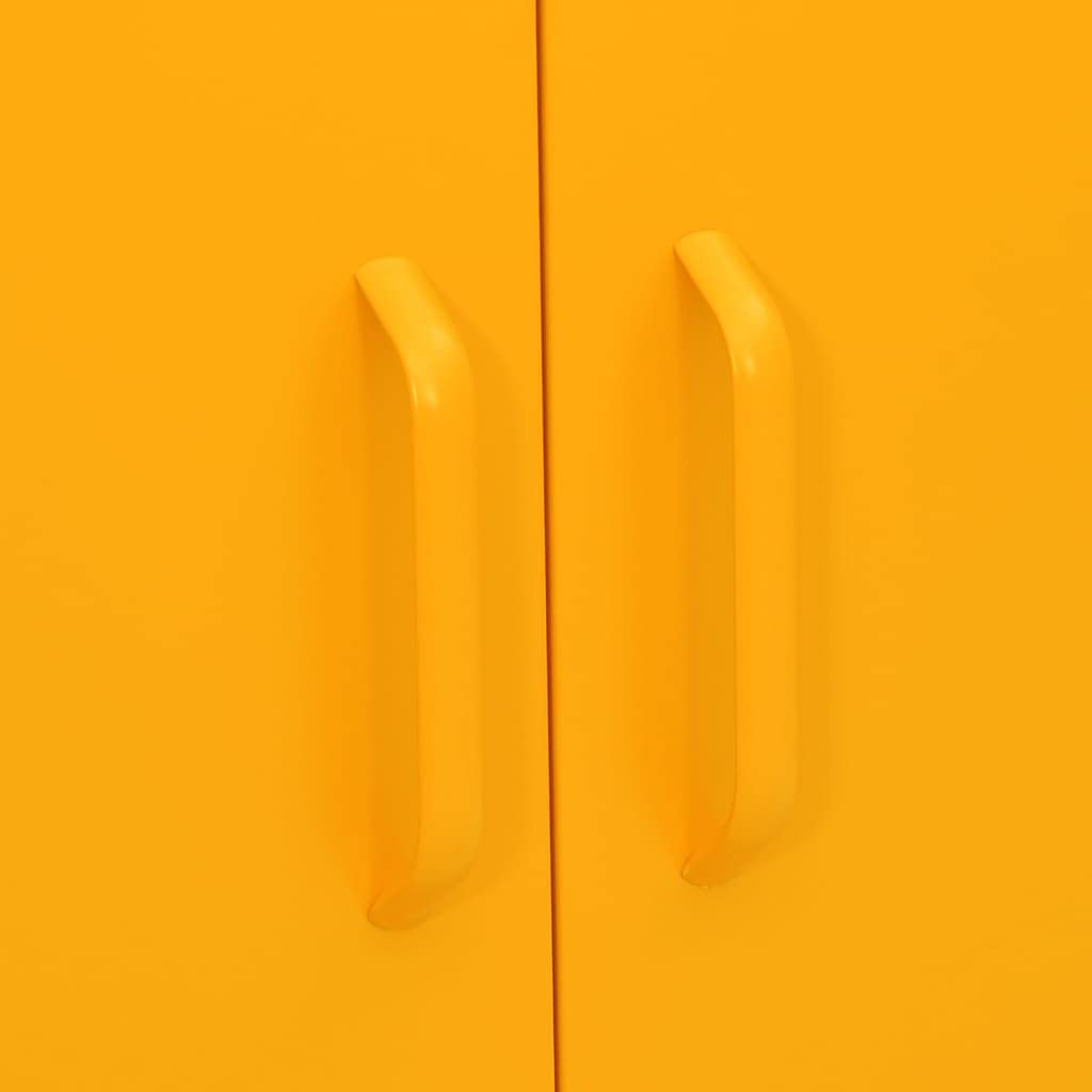 Armadietti Metallici Armadietti per spogliatoio Armadietto Giallo Senape 80x35x101,5 cm in Acciaio Per impiegati casa ufficio scuola palestra