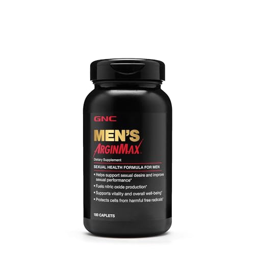 GNC Mens Arginmax Sexual Health Supplement for Men, 180 Count, Supports Blood Flow and Vitality