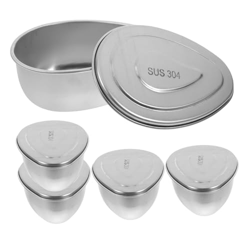 CIYODO 5 Piezas Bandejas de Vapor Inoxidable para Cocción para Verduras y Insertos para Olla y Vaporera para Cocinas Pequeñas y Uso