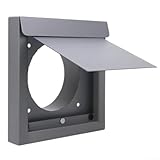 Vidonergy Aluminium-verzinkter Stahlwand-Abluftschlitz mit Ventilauslassabdeckung, geneigtem Dämpfer und eingebautem Magnet für maximale Luftzirkulation, Schädlingsresistenz