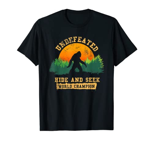 Hide And Seek World Champion T-shirt Bigfoot Is Real T-shirt
