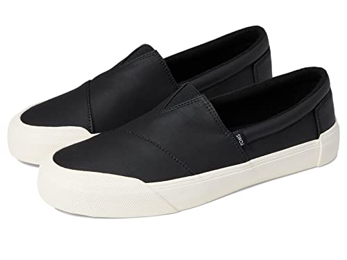 Sneaker Femme TOMS Noir Mat Basket Toile Idéale Marche Urbaine