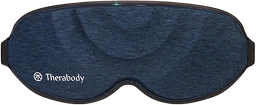 Therabody Sleep Mask Ultra-Comfortable 100% Blackout Sleep Eye Mask with Gentle Eye Massager Vibration for Stress Relief Headache Relief & Self Care - Facial Massager for Women & Men