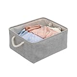 [Rjktmox]【麻収納ボックス おしゃれ】デスク整理 本/リモコン収納 省 日本向けサイズ ライフ 天然素材 多用途インテボックス 和モダンデザイン グレー 小さい