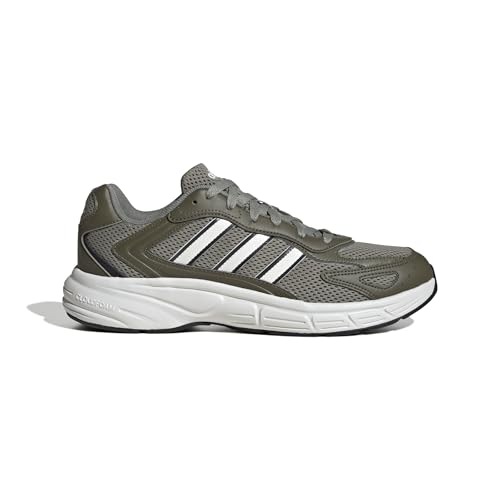 adidas Men's Eclyptix 2000 Sneaker, Silver Pebble/White/Olive Strata, 10.5