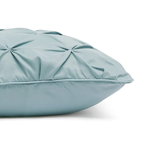 Juego de edredón plisado Spa Blue Full/Queen - Amazon Basics