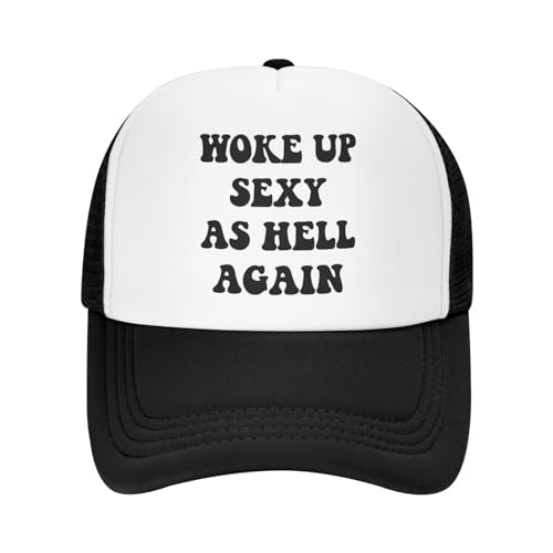 Image of You Find It Offensive? I Find It Funny Trucker Hats for Women Black Men Retro Trucker Black Hats for Men