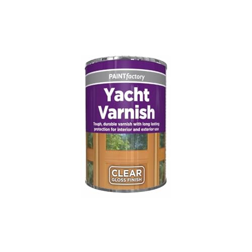 PNJB Yacht Varnish Clear Gloss Tin Paint Smooth Glossy Finish Non-Drip Formula Interior and Exterior Ideal on Wood Plastic Metal and Other Surfaces 300ml (1pcs)