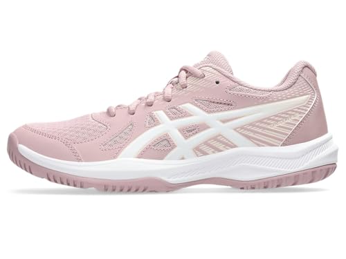 Asics 1072A107-703 Upcourt 6 Indoor Sport Shoes for Women, Size 40 EU, 703 Morganite/White