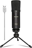  Novox NC-1 USB Mikrofon Microphone PC Gaming Streaming Stand Studio Podcast Mic - Schwarz