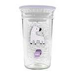 MAM Easy to Drink Toddler Cup | 290ml | 360° Rim for Sipping at Any Angle | Clear Like Glass | Easy to Hold | One Piece Soft Silicone Valve | Baby Accessories | Iris