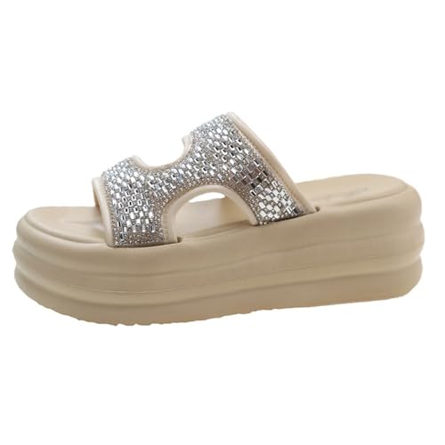 Thick Soled Sandals for Women Soft Sole for Comfortable Girls Sandals for Women Flat Sole for Versatility(37)