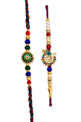 Rakhi de diseñador Manushya para celebrar Raksha Bandhan en familia con tradición
