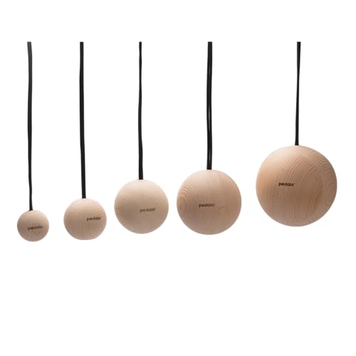 pedalo® Kletterkugel aus Holz I Trainingskugel I Kugelgriff I Klettertraining I Griffkraft I Bouldern I Muskulatur (1 Stück Ø 100 mm)