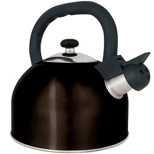 Mor - Chaleira Aço Inox 2.5 Litros Mattina Preta