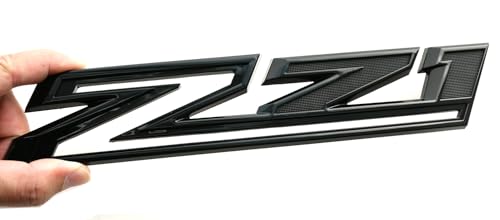 Image of 2 Pack 2019-2025 Z71 Emblem Decals Side Badges Compatible with Silverado Z71 Parts 84632695 (Glossy Black)