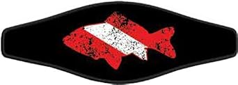 Innovative Scuba Concepts Scuba Diving Mask Strap Wrapper Faded Fish
