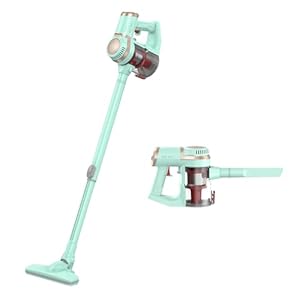 Cordless Stick Vacuum Cleaner, Handheld Rechargeable Lightweight Small Vac Electirc Broom Dust Catcher for Hardwood Floors Carpet Pet Hair Litter Clean, 11KPa Suction, Detachable Battery