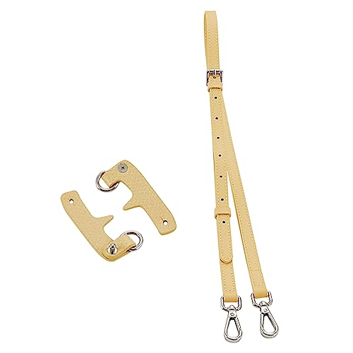 Image of Chispee Leather Bag Shoulder Strap Replacement Crossbody Adjustable Conversion Kit for Long Champ Mini Pouch (Wheat Yellow)