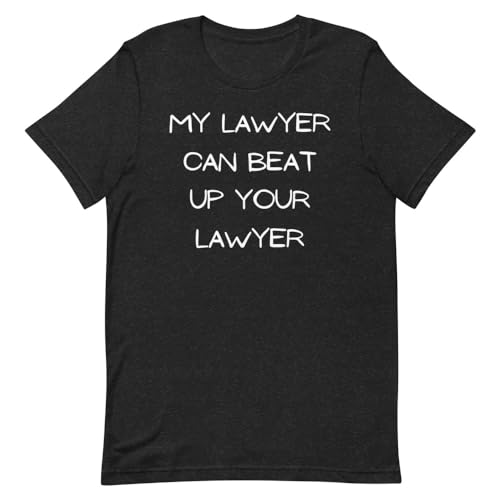 Gag Novelty t-shirt humoristique pour couple avec message d'avocat rigolo