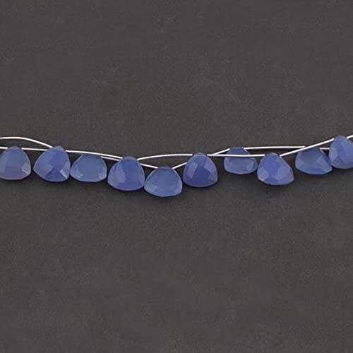 Calcédoine lavande perles trillion briolettes 14mm-15mm pour création bijoux