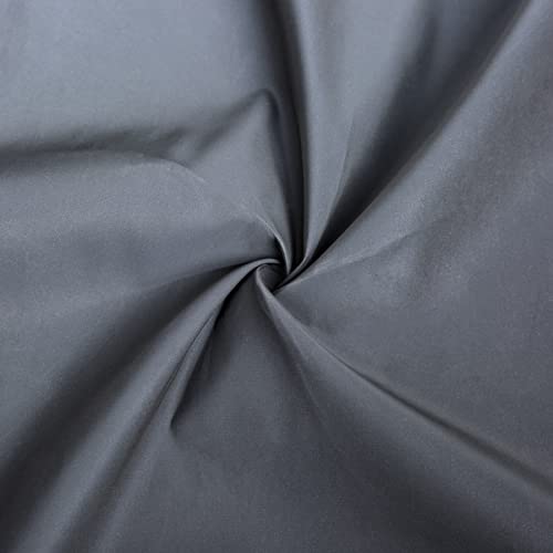 CHZIMADE Material Stoff zum Nähen Meterware - Nachtsicht Reflektierender Sicherheitswarnstoff Leuchtender Silberner Blitz Leuchtender Regenmantelstoff, 50 * 140cm
