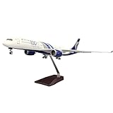 SCYYBF Delta Airlines A350-900 Aircraft Model 100th Airplane Anniversary Collectible Desktop Display Plane for Aviation Enthusiasts Collectors and Gift Giving(Normal)