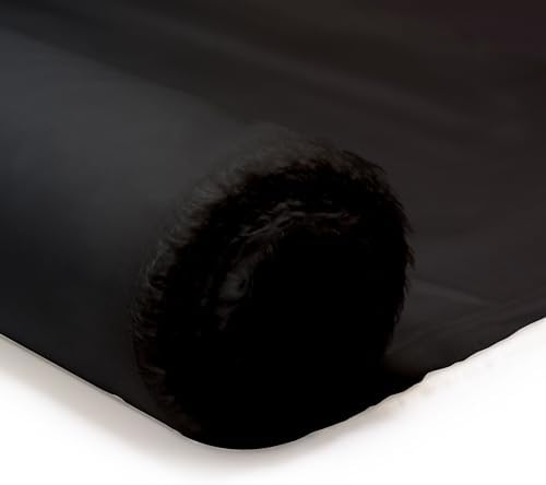 Waterproof Ripstop Woven Dyed Nylon Fabric Tear Resistant 60 Inch 150cm Wide (Black, Full Meter)