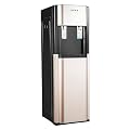 Bottom Loading Water Dispenser with Heating & Cooling - 110V Instant Hot/Cold Water for 3 or 5 Gallon Bottles, Energy-Efficient, Child Safety Lock & Anti-Scalding Design(Stainless) in Gold.