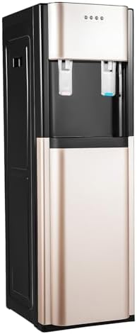 5 Gallon Bottom Load Water Dispenser for Home & Office, Heat & Hold Drinking Machine, 20L/5.28 Gallon, Stylish Gold Design, Ideal for Residential and Hotel Use