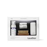 Jason Markk Leather Conditioner and Cleaner Kit - Complete Leather Care | Premium Balm, 4oz Foam Cleaner & Brush | For Boots, Dress Shoes, Jackets | Moisturizes, Cleans & Protects