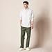 Amazon Essentials Men's Classic-Fit Wrinkle-Resistant Pleated Chino Pant, Olive, 40W x 32L