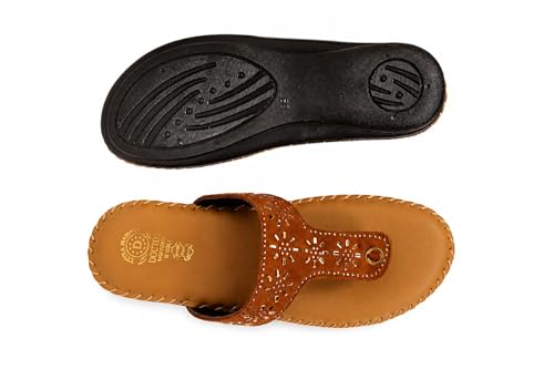 Image of Women's Black Synthetic Leather Flat Sandals | Trendy Comfortable Casual Wear Footwear