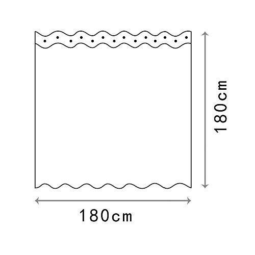 Qile Tenda da Doccia Impermeabile Anti-Muffa