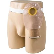 Ostomy Hernia Belt Kit, Colostomy Abdomen Stoma Support with 5 Reusable Bags for Colostomy Ileostomy Stoma Care,48mm,Uptodate1