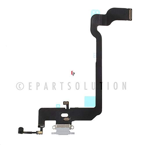 ePartSolution_Replacement Part for iPhone X/XS/XR/XS Max USB Charger Charging Port Dock Connector Flex Cable USA (iPhone Xs White)