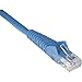 Tripp Lite Cat6 Gigabit Snagless Molded UTP Patch Ethernet Cable, RJ45 Male-to-Male Cable, Blue, 3 Feet / 0.9 Meters, Lifetime Warranty (N201-003-BL)