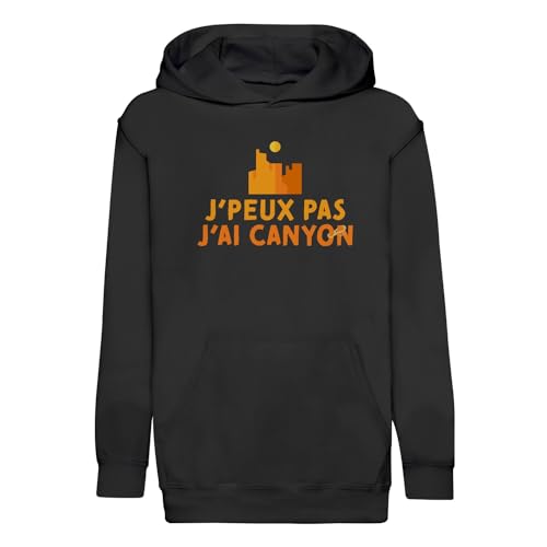 Sweat à capuche enfant j'peux pas j'ai canyoning contre le froid