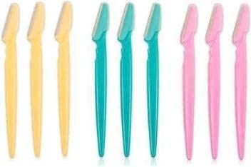 Zirak Eyebrow Painless Facial Hair Remover Razor for Face, Women and Men Multicolour Set of 9 (Pack of 1) (B0BMPBR73K) Amazon Price History, Amazon Price Tracker