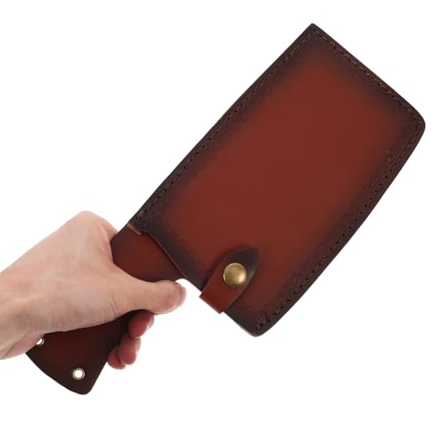 Funda Beavorty de cuero artificial marrón con acabado refinado para utensilios 7