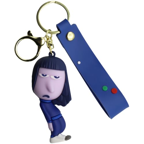 Llavero personaje aburrimiento silicona, Llavero de dibujo animado aburrimiento, Goma, 6 cm, Silicona