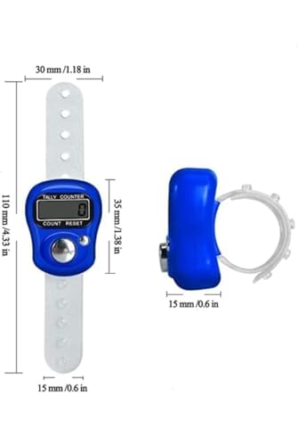 Meerali Creation Digital Tally Counter with Finger Ring, Electronic Hand Clicker for Cricket Umpire and Counting, LCD Display with Count Reset Button, Multicolor (Pack of 3) 2 31tPjHDVsCL