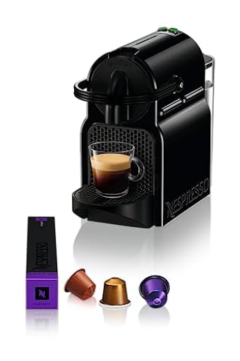 Nespresso De´Longhi Inissia EN80.B - Cafetera monodosis de cápsulas Nespresso, 19 bares, apagado automático, color negro | Ya disponible en tu tienda friki favorita! En mundofriki.es!