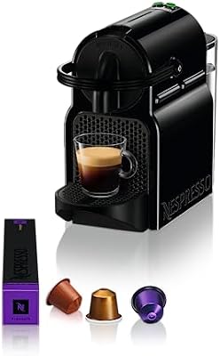 Nespresso De'Longhi Inissia EN80.B - Cafetera monodosis de cápsulas Nespresso, 19 bares, apagado automático, color negro