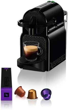 Nespresso De'Longhi Inissia EN80.B - Cafetera monodosis de cápsulas Nespresso, 19 bares, apagado automático, color negro