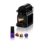 Nespresso De'Longhi EN 80.B Inissia Kapselmaschine, Hochdruckpumpe und Energiesparfunktion, Automatische Power Off 9 Minuten, Tassenfüllmenge für Espresso und Lungo, 0.7 l Wassertank, Schwarz