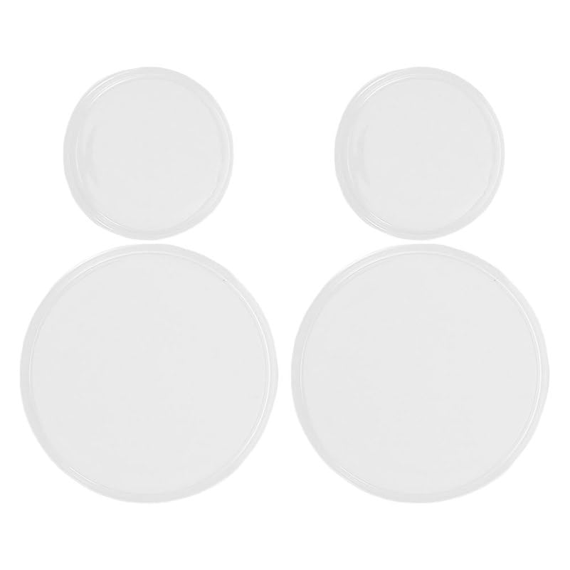 4pcs Stethoscope Diaphragm Replacement for Adults and Pediatric Stethoscope Accessories, White Multifunctional Spare Parts Compatible with Cardiology and Use