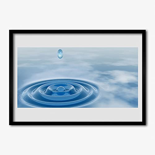 Affiche encadrée 70x50 cm avec cadre en MDF pour remplacer un poster sans cadre abîmé