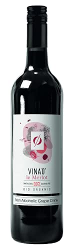 VINA’0 Le Merlot Alcohol-Free Organic Red Wine 750 ml
